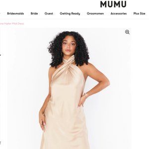 SHOW ME YOUR MUMU JASMINE HALTER MIDI DRESS